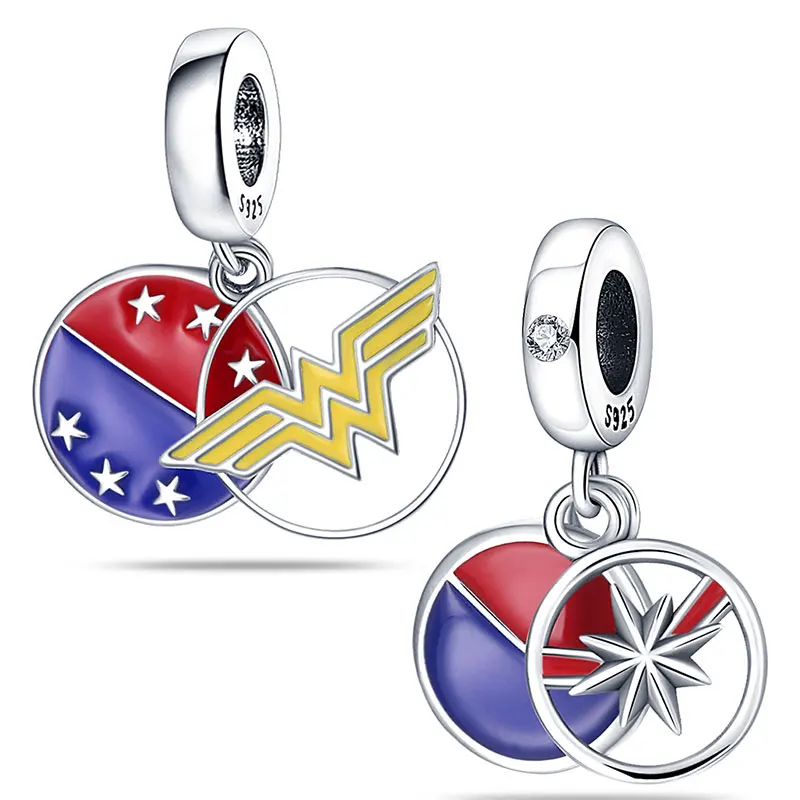 New Hot Sale National Emblem Charms Beads Fit Original pand 3mm Bracelet Diy Women Pendant Jewelry charms plata de ley 925