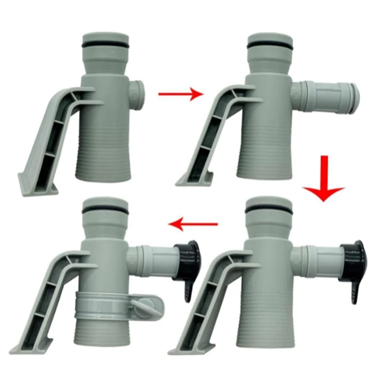 637R 12363 Adapter węża basenowego Regulowany zawór tłokowy Akcesoria basenowe Zawór tłokowy