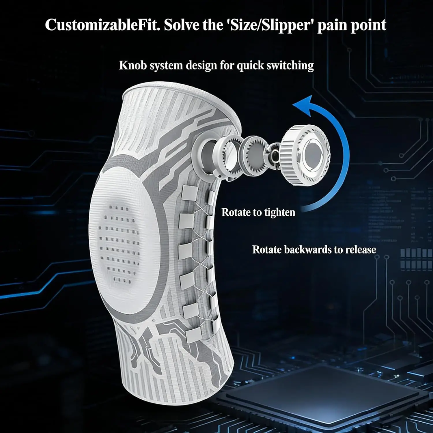 Ergonomic Joint Pain Relief Compression Knee Brace Patella Support Meniscus Sleeve Men Women Running Basketball Gym Workout Gear
