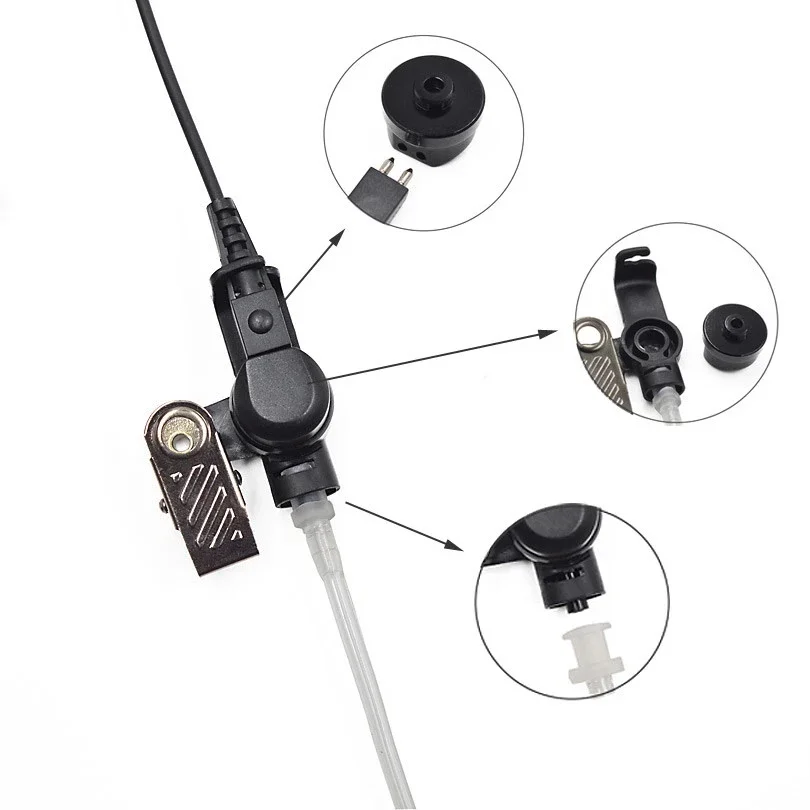 Police Earpiece Headset Mic for Motorola APX1000 APX2000 APX6000 APX8000 Radio view 3