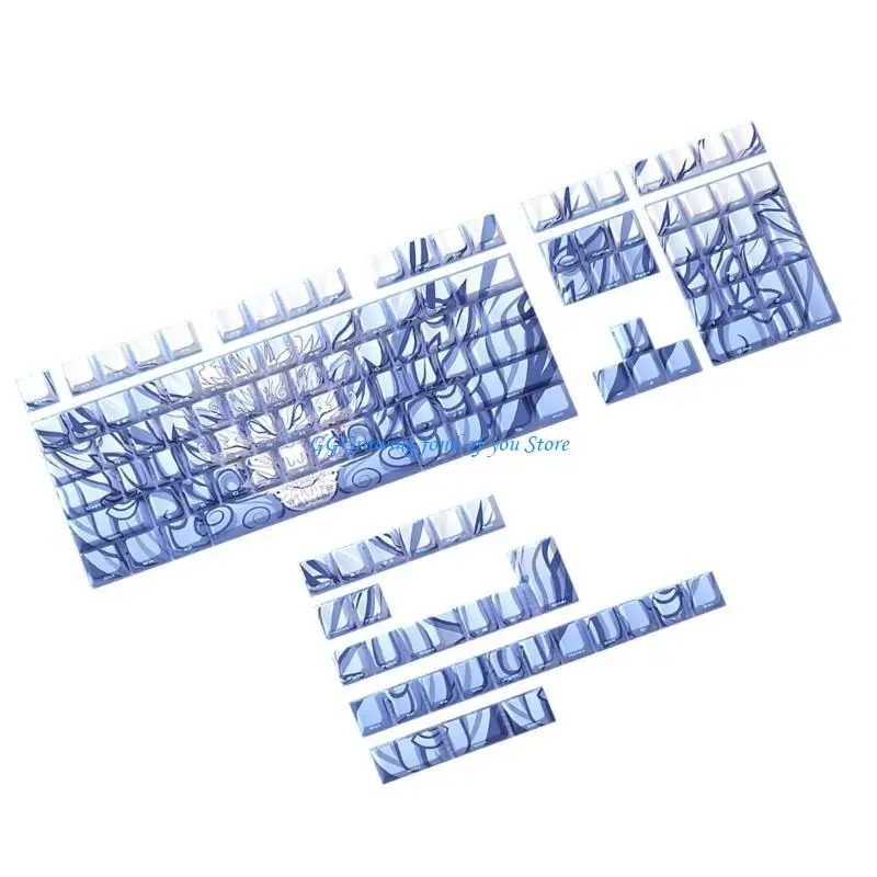 

H9EB Side Print Dragon Dragon Luffercent Keycaps, 136Keys Side Printed Backlit -Cap -Cap