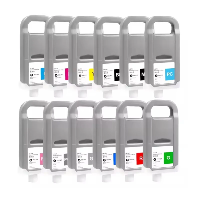 Compatible PFI 701 Inkjet PFI-701  Ink Cartridge PFI701 for Canon imageProGRAF iPF8000S/9000S iPF8000S iPF9000S