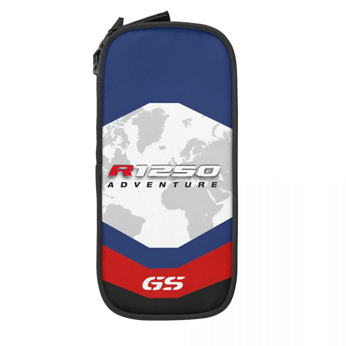 Custom GS Motorcycle Adventure Pencil Case for Boys Gilrs Large Capacity Pen Bag Box Stationery