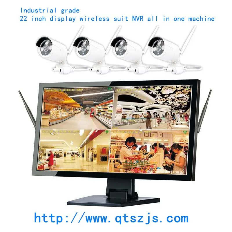 32-ChannelPOE industrial video recorder 22-inch all-in-one machine, support 8T hard disk video recorder storage provider display
