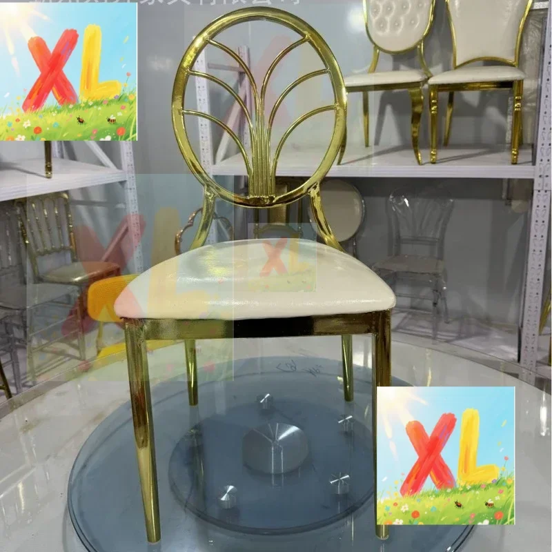 

Hotel chairs wedding banquet golden restaurant church round back sun chair