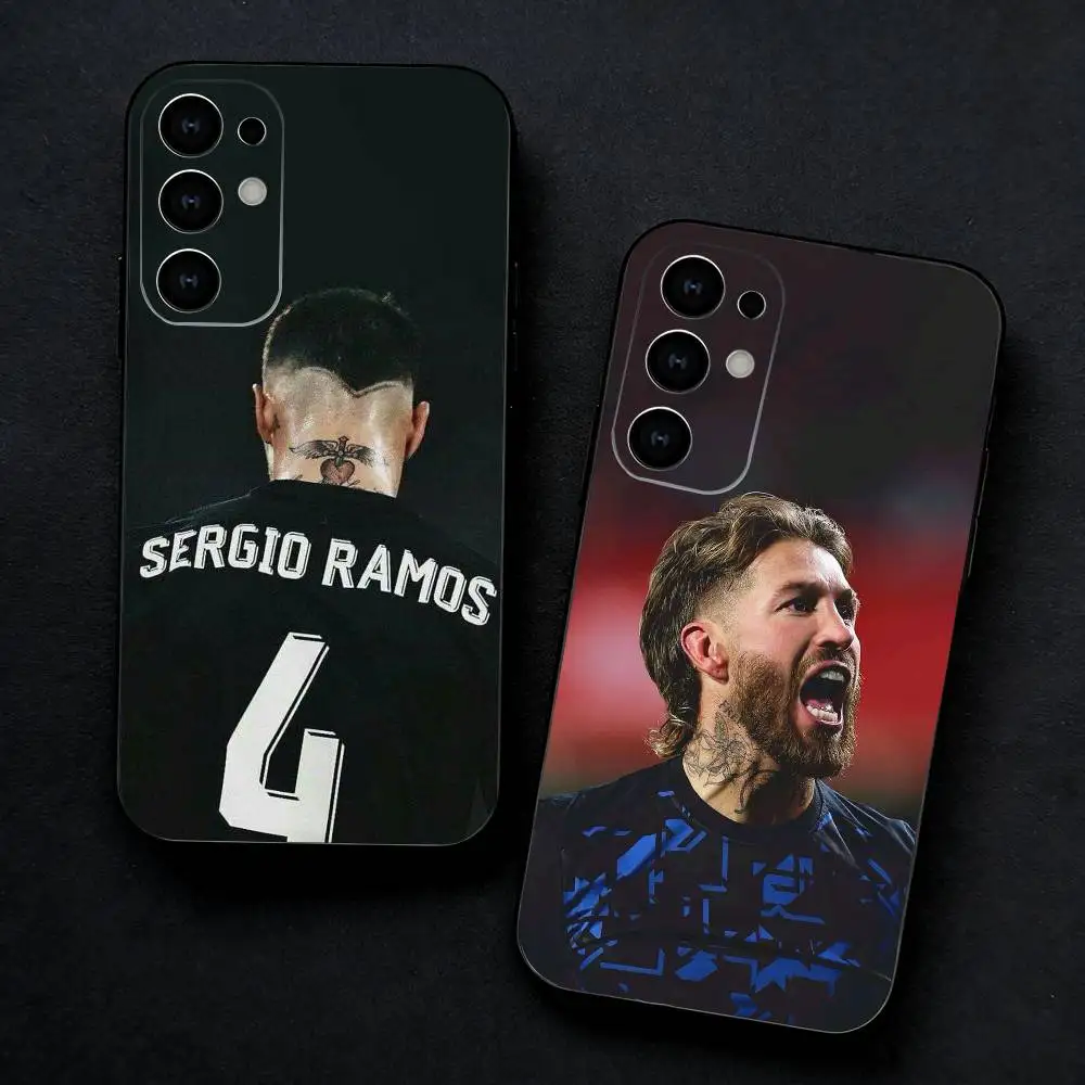 football S-Sergio Ramos Phone Case For Samsung S25,S24,S23,S22,S21,S20,Plus,Fe,Lite,Others Black Cover