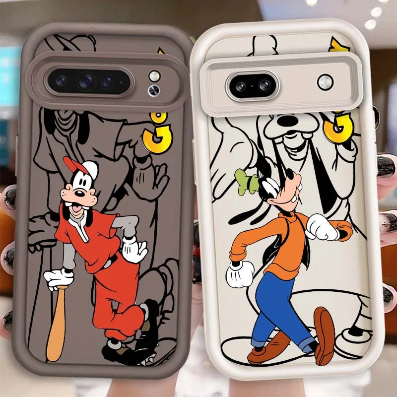 

Disney Goofy Cartoon For Google Pixel 9 8A 8 7 7A Pro XL 5G Eye Ladder Soft TPU Shockproof Cover