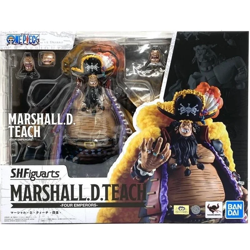Na Stanie Bandai S.H.Figuarts Marshall D. Teach Czterej Cesarze ONE PIECE 24CM Figurka Anime Model Kolekcjonerski Zabawki Prezent