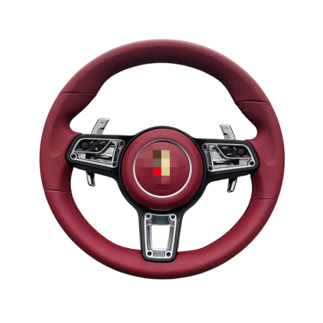 Steering wheel modification for Porsche 718 macan Palamera 911 Cayenne car steering wheel cover carbon fiber