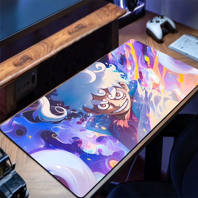 

Mouse Pad Anime Non-Slip Rubber Mousepad Soft Office Desk Mat One Piece Luffy Gaming PC Accessories Large Gamer HD Keyboard Mat