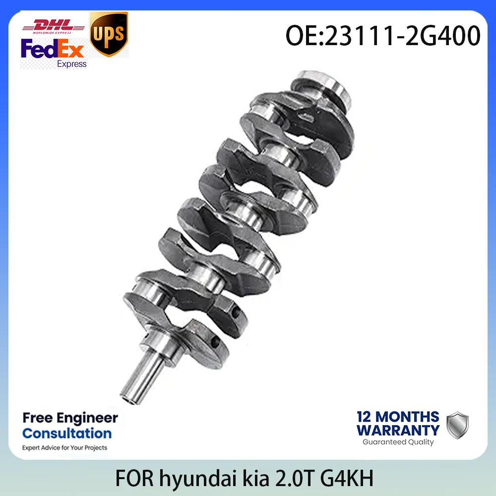 

Engine Crankshaft 23111-2G400 For Hyundai Kia 2.0L G4KH Turbo Engine Sonata Optima Sportage K5 Sorento i30 Elantra 2010-2021