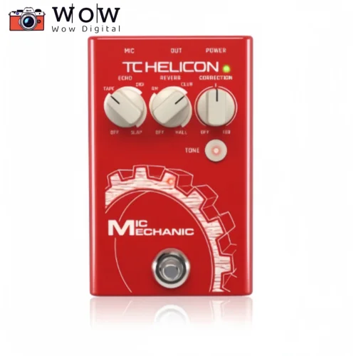 TC-Helicon Mic Mechanic 2 Ultra-simple vocal effects stompbox with reverb,echo and pitch correction for pristine vocals