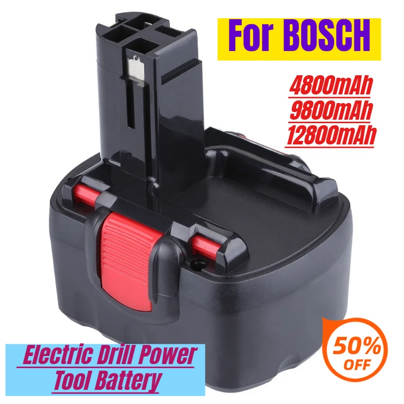 

14.4V 12800mAh for BOSCH BAT043 Rechargeable Ni-MH/Ni-Cd Battery Electric Drill Power Tool Battery