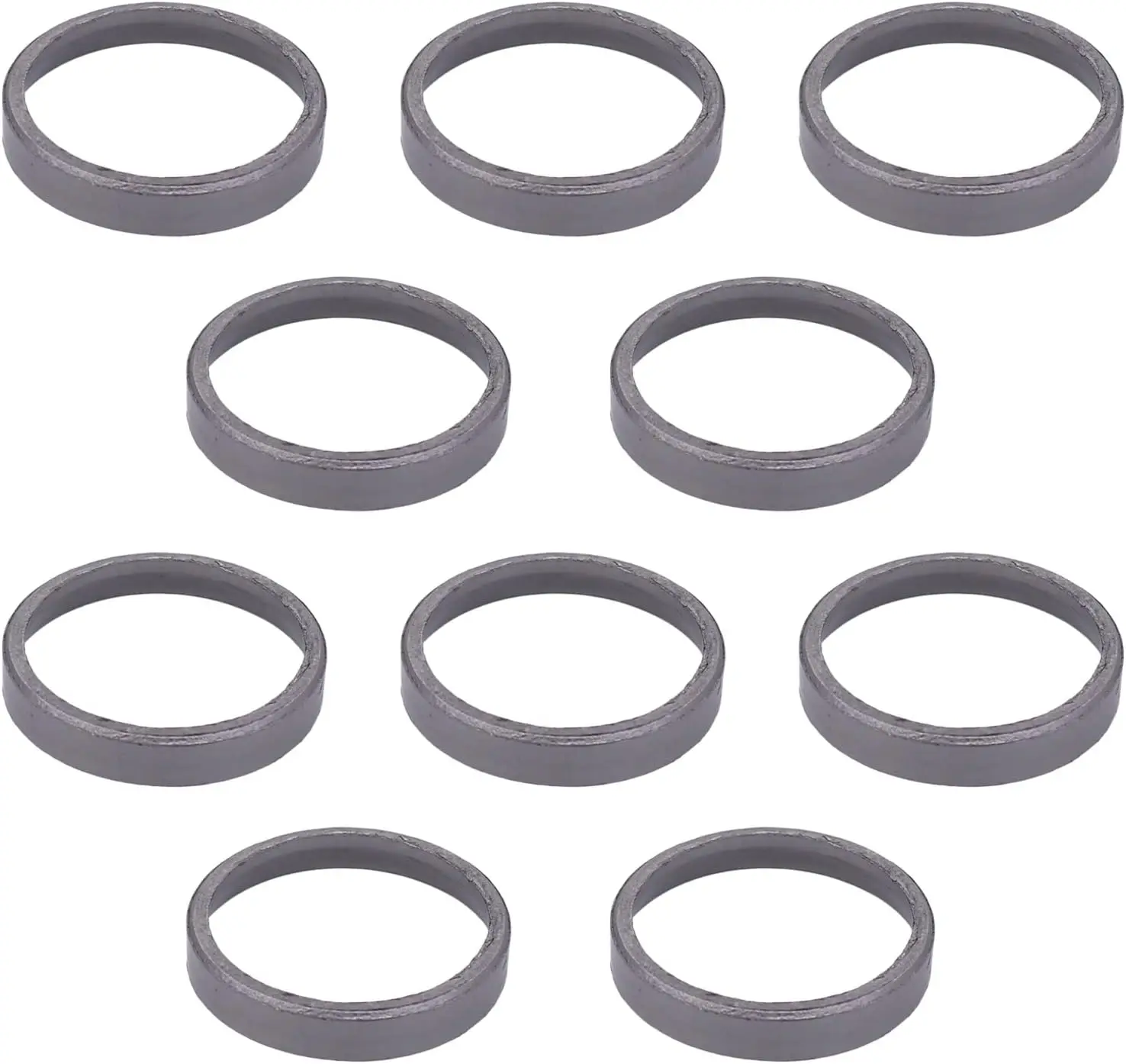 10 Pack Tapered Exhaust Gaskets 65324-83C for Harley Twin Cam Big Twin EVO XL