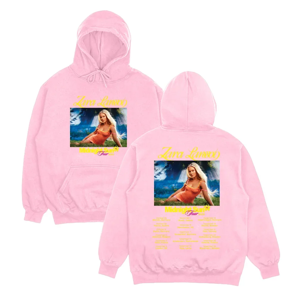 Zara Larsson منتصف الليل جولة الشمس 2025 هوديي الرجال البلوز Harajuku الجمالية البلوز عالية الجودة هوديي غير رسمي