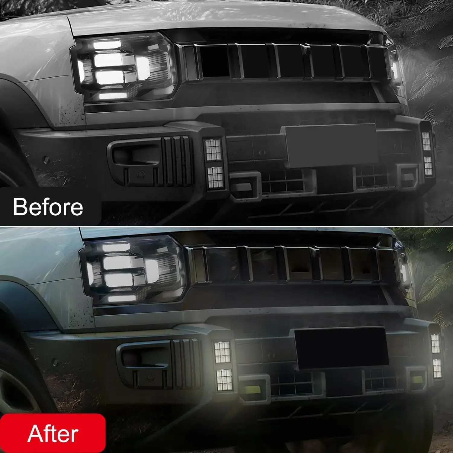 For Jetour Traveller T2 Original Fog Lamp Fog Light Lamp LED Daytime Running Lights 2pcs Car Accessories