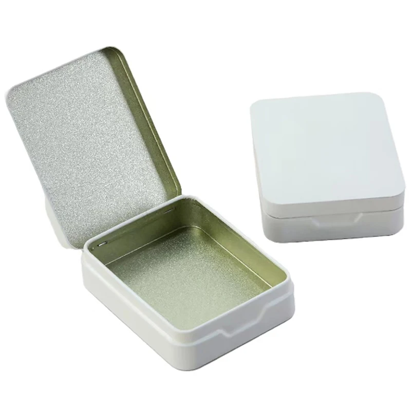 New Tin Storage Boxes Small Metal Box Jewelry Keys Coins Wedding Candy Can Organizer