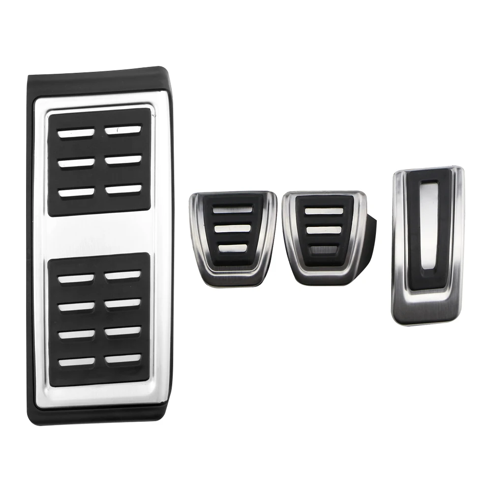 Rvs Auto Gaspedaal Rem Voetsteun Pedaal Cover voor Volkswagen VW GOLF7 MK7 Seat Ibiza Ateca Audi A1 Skoda Fabia