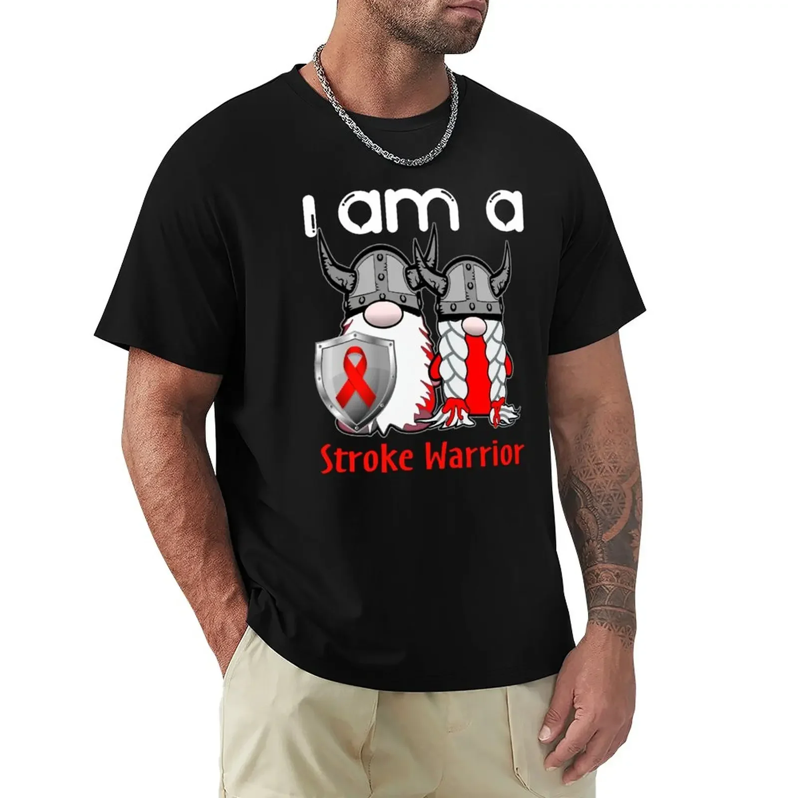 I Am A Stroke Warrior Support Stroke Fighter Gift T-Shirt sports fans customs design your own summer top Men's t-shirts