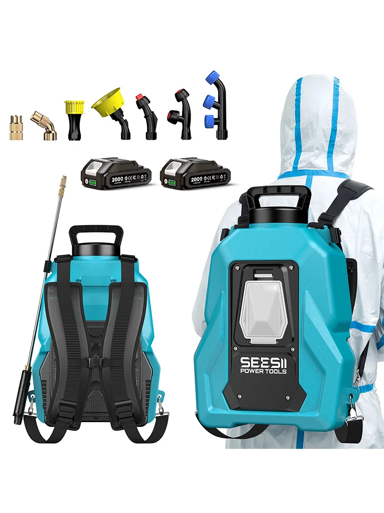 Seesii Elektrische Lithium Sproeier 100psi 20L Hoge Capaciteit Tuin Gazon Spuiten Irrigatie Elektrisch Gereedschap Voor Makita 18V Batterij Pin - afbeelding 2
