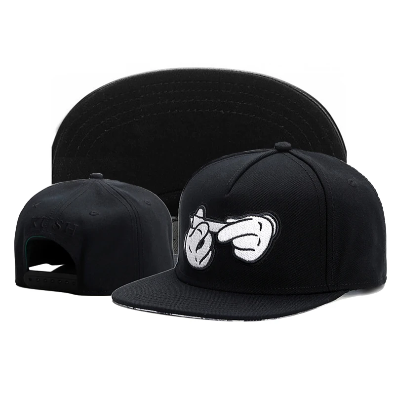 Nowe dwuręczne papierosy haftowana czapka typu snapback gorąca sprzedaż moda unisex regulowana czapka z daszkiem damska czapka z płaskim rondem