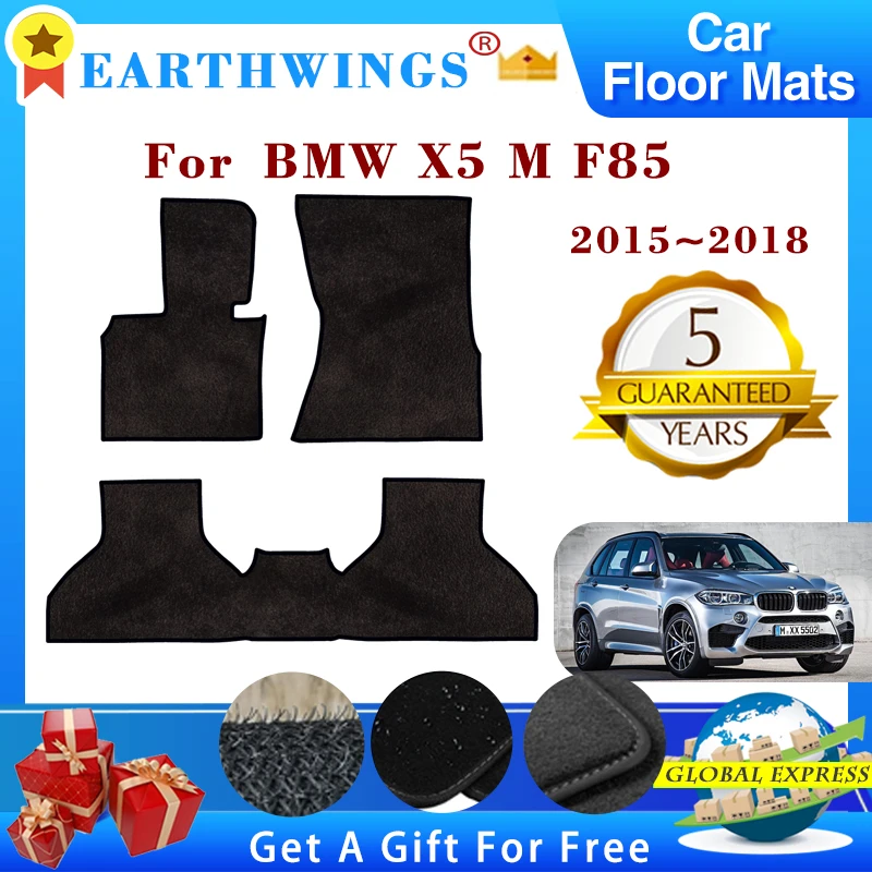 

For BMW X5 M F85 2015 2016 2017 2018 Car Floor Mats Rugs Panel Footpads Carpet Cover Cape Foot Pads Stickers Auto Accessories