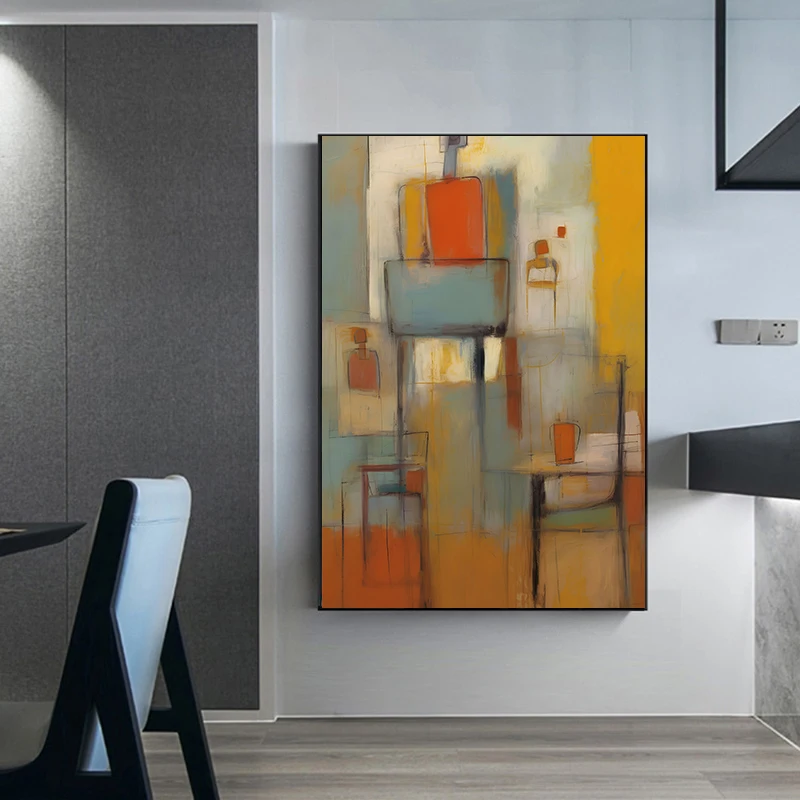 Mark Rothko Abstract Painting Work Posters Modern Colorful Prints Canvas Mark Rothko Wall Art Pictures Home Living Room Decor