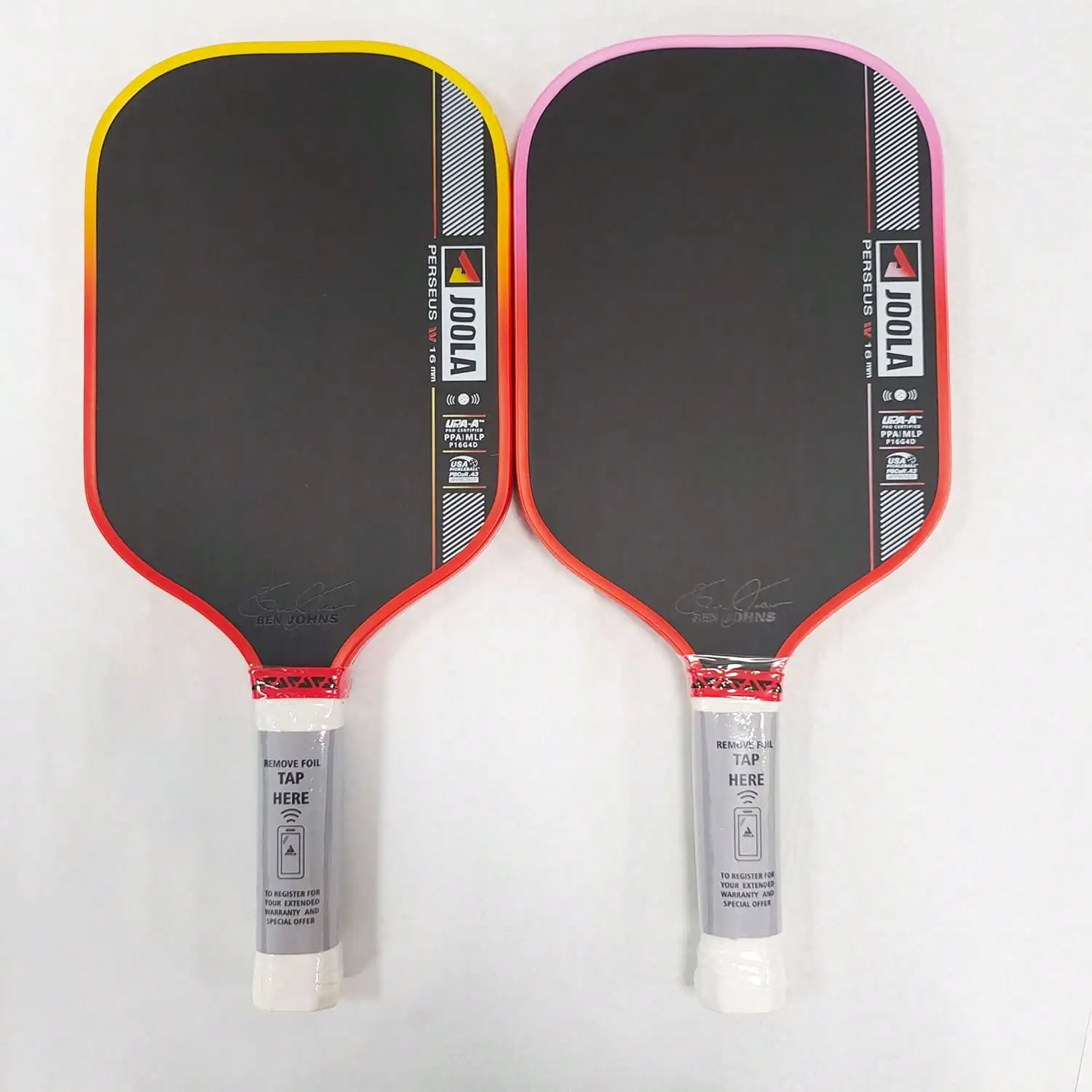 JOOLA Pro V Enhanced Table Tennis Racket - 16mm - Agassi Graf Perseus Original Carbon Fiber Textured Surface - Reinforced Frame And Power Core, Equipped With NFC, Excellent Ball Control, Lightweight Design