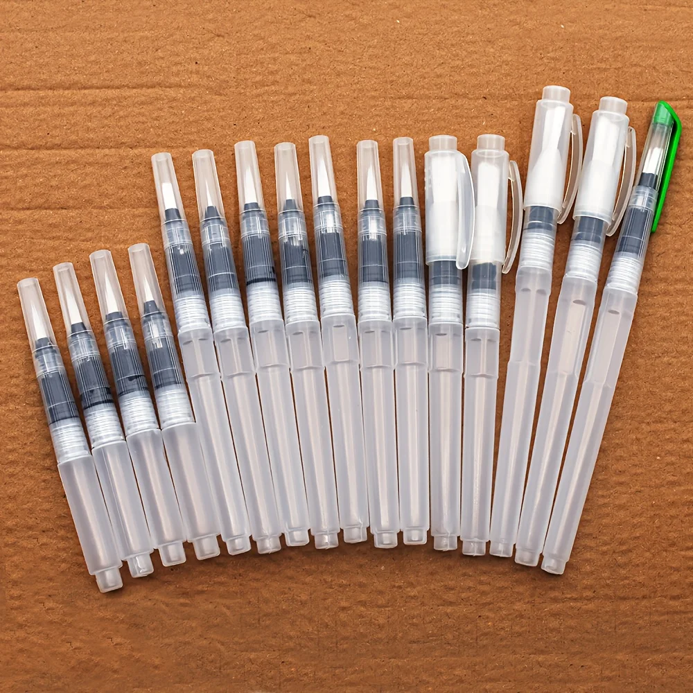 16 pcs Watercolor Brush Pens,Watercolor Brushes Set, Water Color Pens, Watercolor Brush Set, Refillable Brush Pen