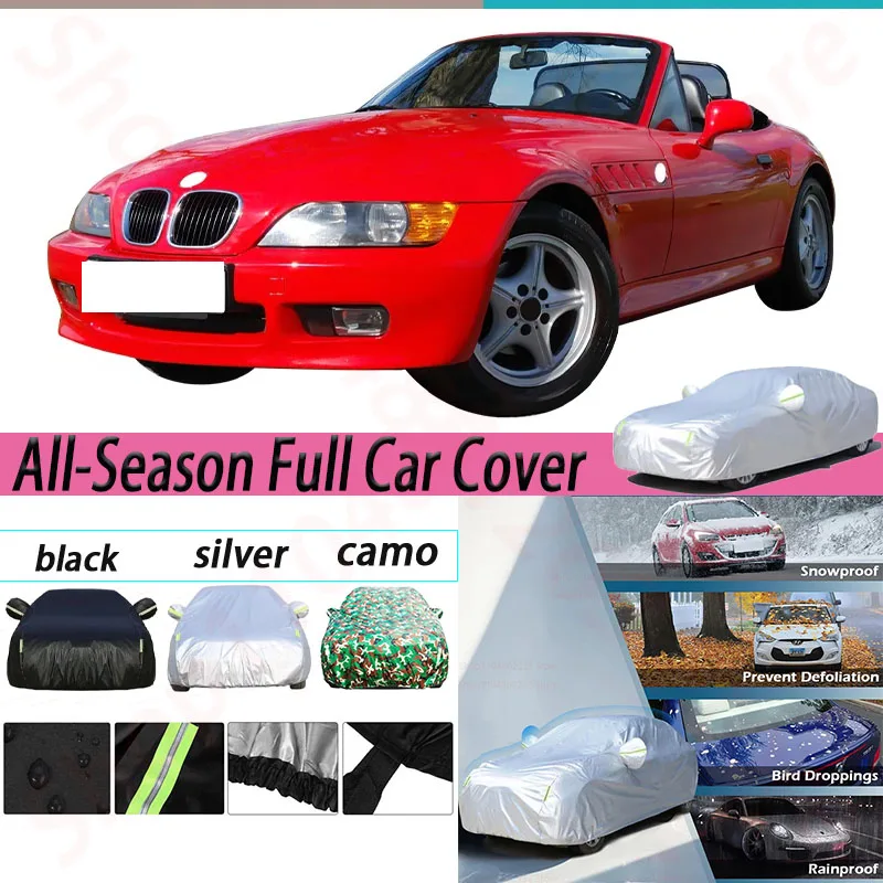 

Full Car Cover Windproof Anti-UV Sun Rain Snow Dust Prevent Cover For BMW Z3 1996-2002 Waterproof Car Covers