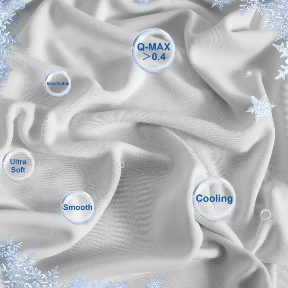 1PC Summer Ice Silk Cooling Blanket Multi-functional Cooling Bed Air Conditioning Blanket for Home Hotel Lightweight Breathable
