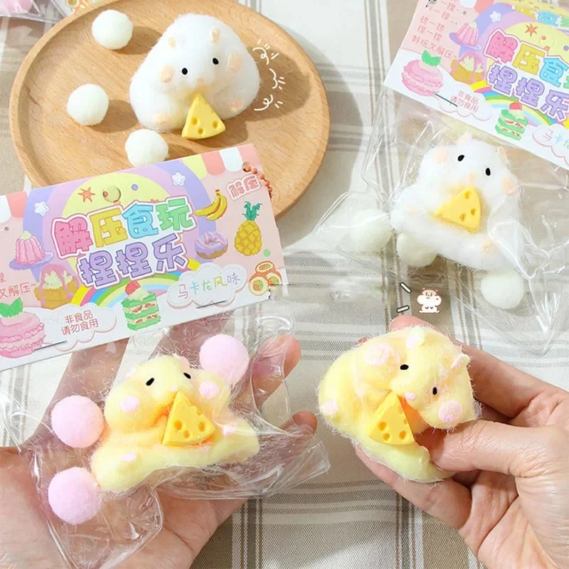 لطيف الهامستر ضغط لعبة انتعاش قرصة الضغط لعبة للأطفال الإجهاد المخلص اللعب TPR ألعاب متململة حفلة لصالح #3