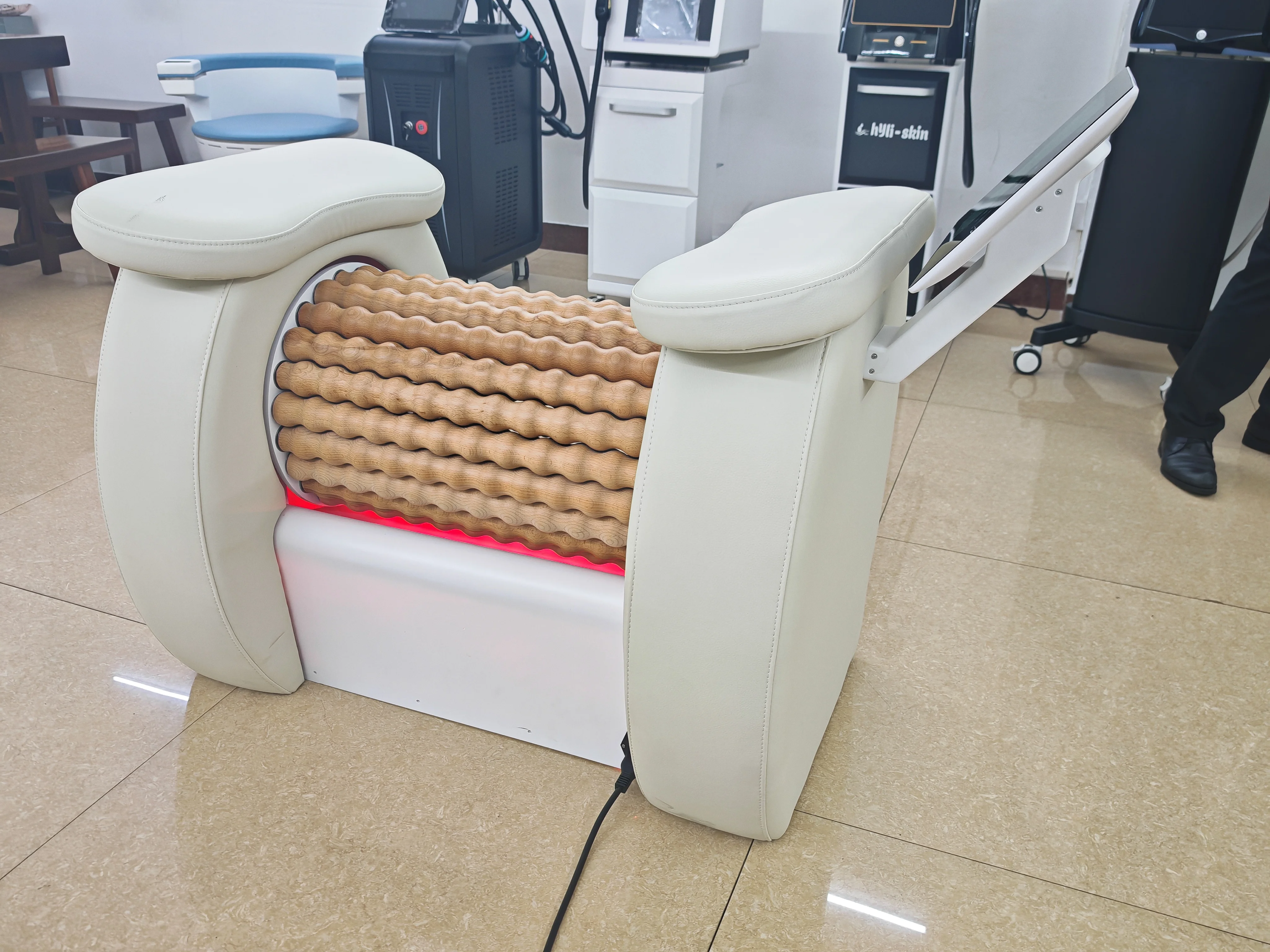 Big Lymphatic Drainage Relieve Muscle Soreness Body Roller Massage Machine Fitness Leg Body Slimming Roller Massage Chair
