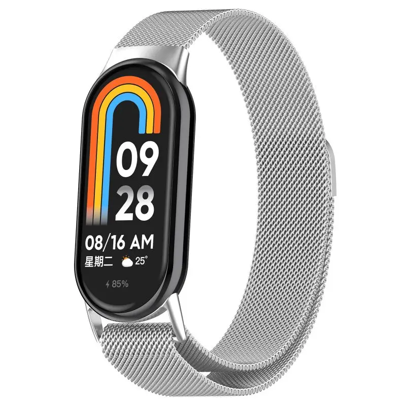 Edelstahlarmband für Xiaomi Mi Band 10 9 8 Smart Watch Milanese Wirst Loop Magnetarmband für Mi Band 10 9 8NFC Armband – Detail 18