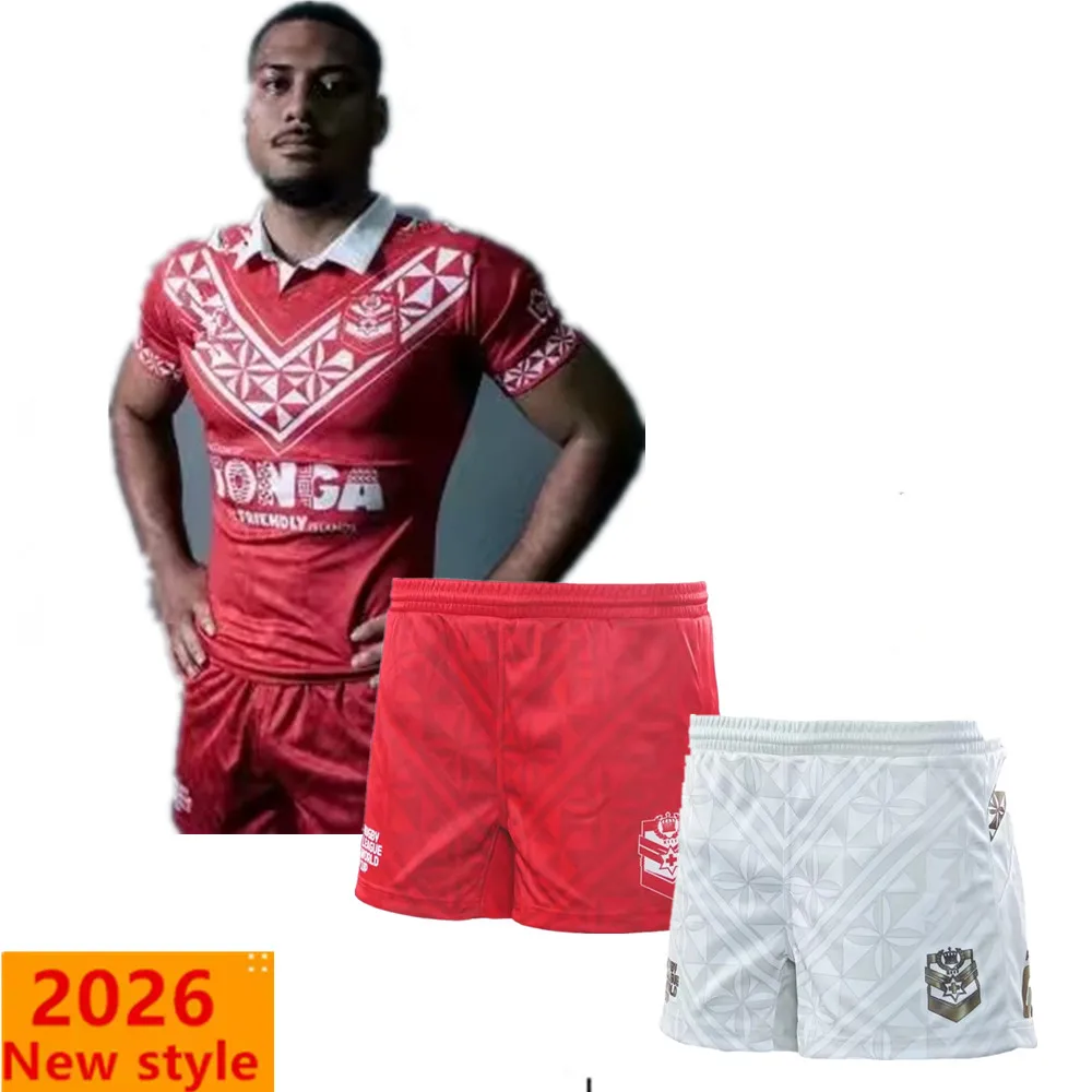 2026 Tonga Home / Away / Training Tee / Singlet / Polo Rugby Jersey Shorts- Mens Size:S-5XL