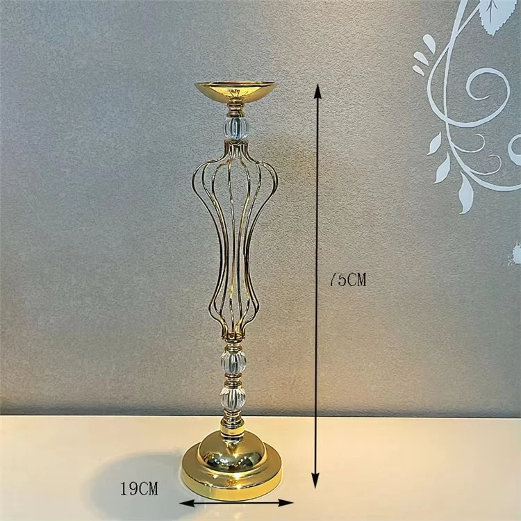 Modern Iron Frame Flower Vase Candle Holder Table Centerpiece for Wedding Event Party Decoration