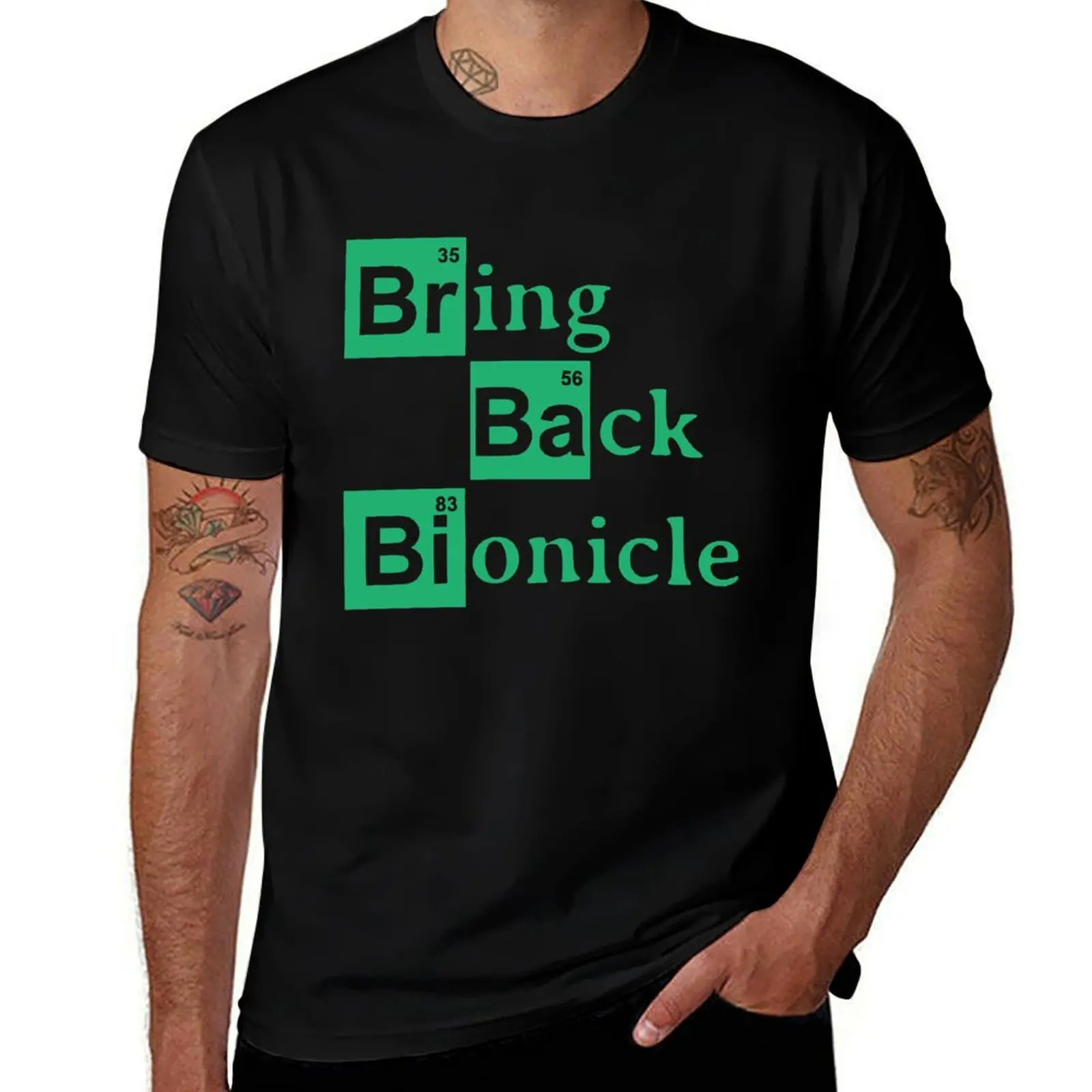 Футболка «Принесите назад Bionicle», футболки большого размера, модные рубашки, фигурки аниме, облегающие футболки для мужчин