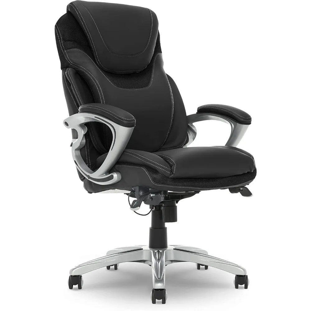 Administrative office chair,ergonomically designed with patented AIR waist technology,comfortable layered cushioning body pillow