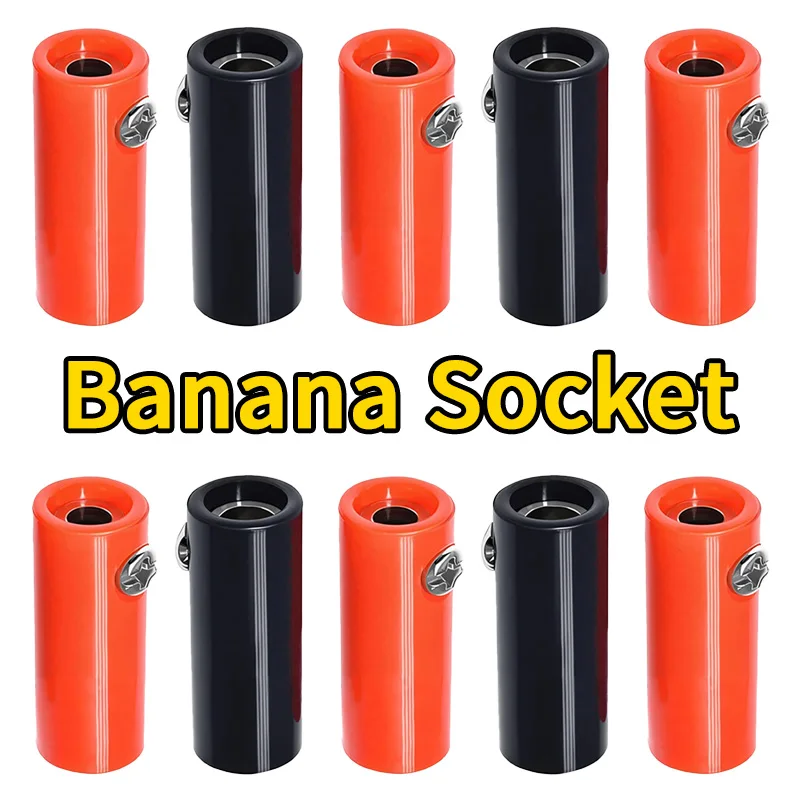 10Pcs 4mm Banana Socket 4mm Banana Plug Female to Female Jack Connector Audio Extension Adapter