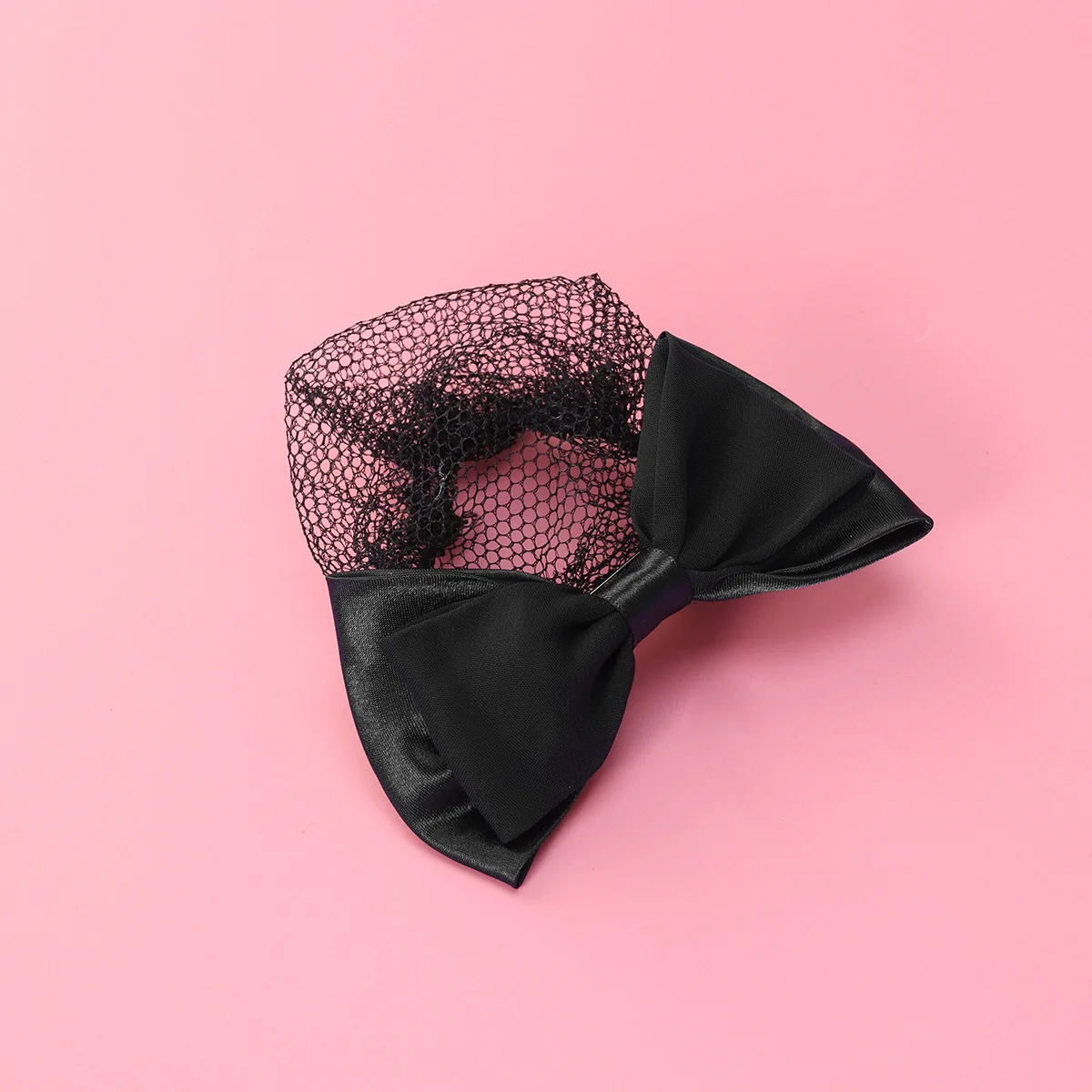 

2pcs Hair Snood Net Bow Headdress Elastic Bun Cover For Women Lady Office Work Party Date Wear Mesh Hair Accessory Soft