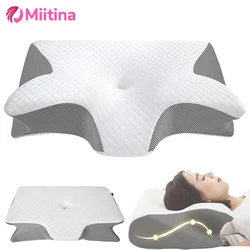 Memory Foam Cervical Pillow Butterfly Sleep Slow Rebound Comfort Memory Foam Sleep Cervical Orthopedic Neck Pillow Massage Care