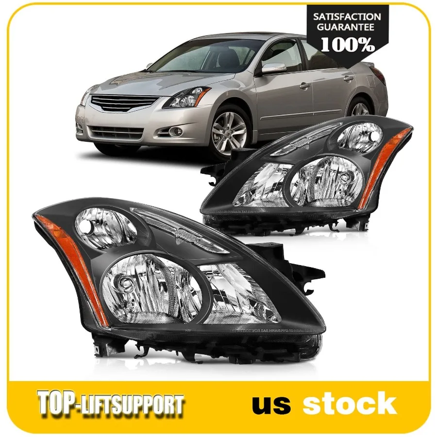 

For Nissan For Altima 2010-12 Reflector Headlights lamp Replacement Left + Right