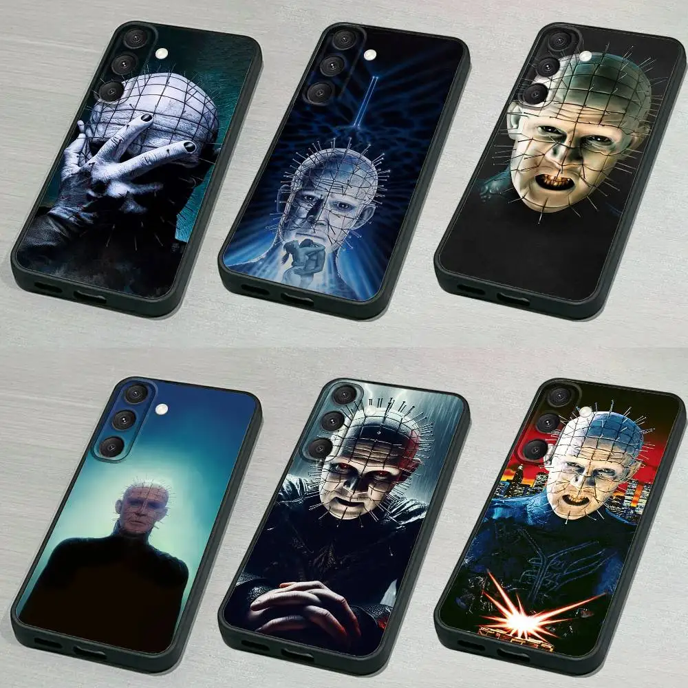 

Pinhead H-Hellraise Phone Case For Samsung S 25,24,23,22,30,21,10,9,Ultra,Plus,Lite,FE,4,5G Black Soft Case