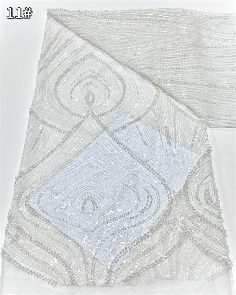 الأفريقي الفرنسي شبكة الدانتيل الخرز النسيج الفاخرة النيجيري صافي الدانتيل مع الترتر فساتين الزفاف للنساء جودة عالية 5 ياردة