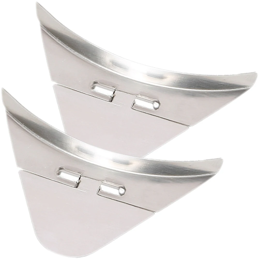 

2pcs Stainless Steel Electric Spout Covers Dust Proof Anti Splash Caps for Kettles Triangle Shape Water