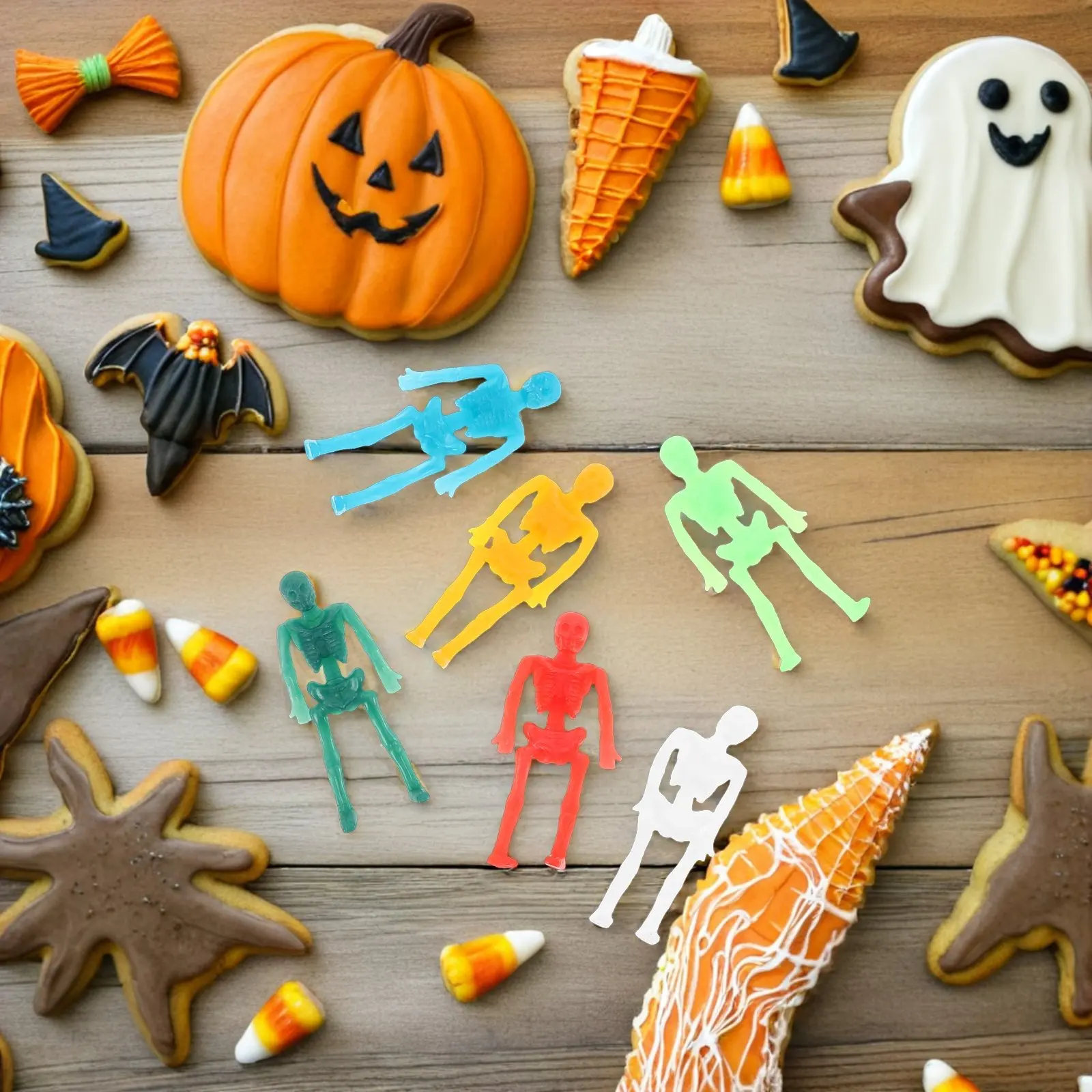 

40 шт. растягивающихся липких скелетов из мягкого TPR-резины, мини-фигурки для розыгрышей на Хэллоуин, сувениры для вечеринок, призы для класса, подарки