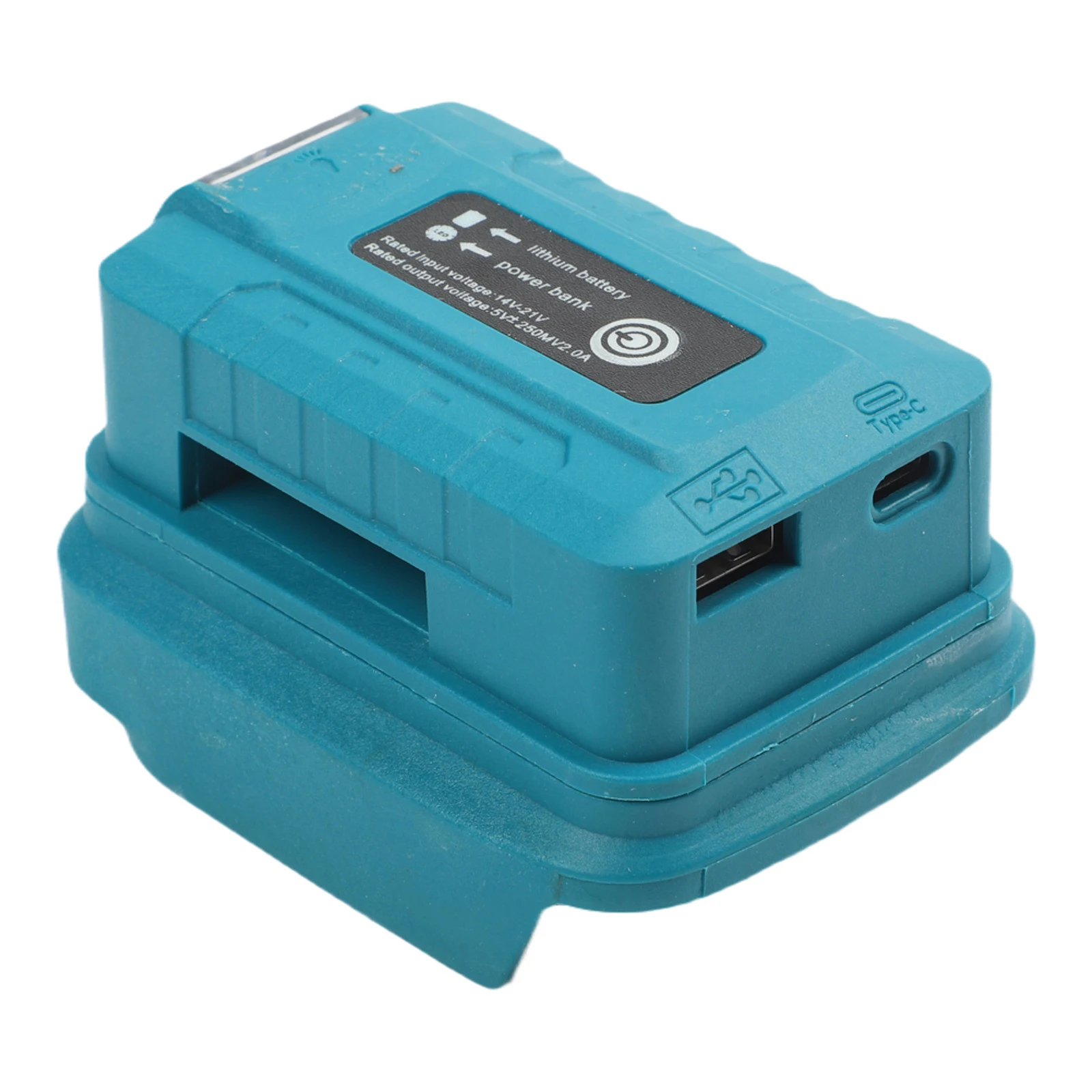 For Camping USB Battery Adapter Battery Adapter With Port Usb Charger LED Work Light Port Built-in LED Work Light