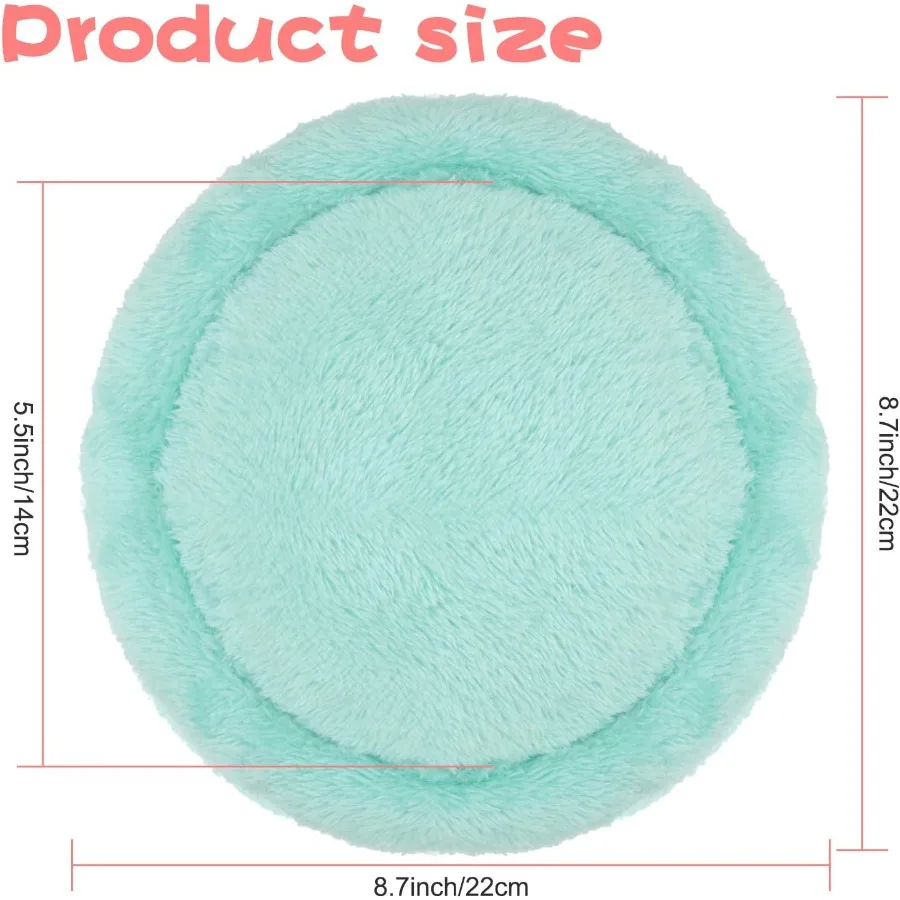 Hamster BedRound Velvet Warm Sleep Mat Pad for Hamster Hedgehog Squirrel Guinea Pig Rats and Other Small Animals Soft Cozy Insu