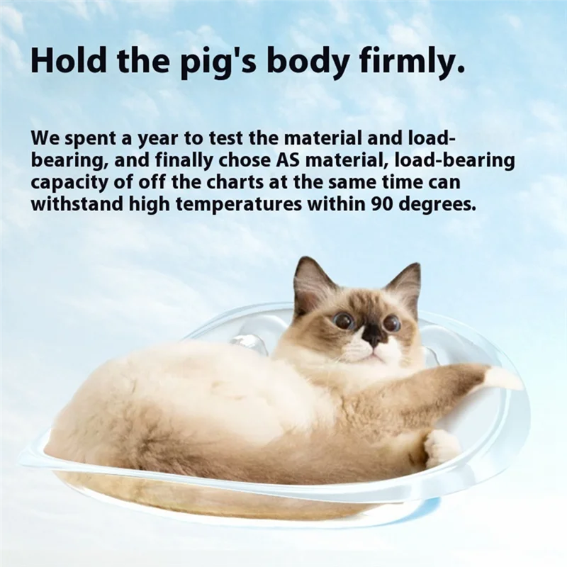 

Cat Litter For All Seasons Cat Climbing Frame Cat Window Suction Cup Hanging Bed Swing Balcony Bed Glass Sleeping Cat