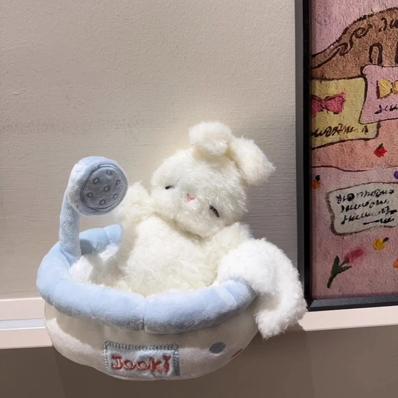 JOOKI ぬいぐるみウサギのおもちゃかわいいソフト新年バニーぬいぐるみバブルバスシリーズ睡眠枕女の子のための誕生日プレゼント